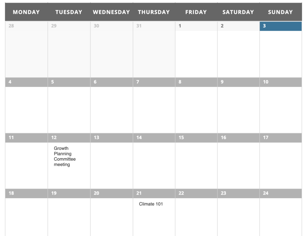 Calendar of Events Kennebunkport 2030